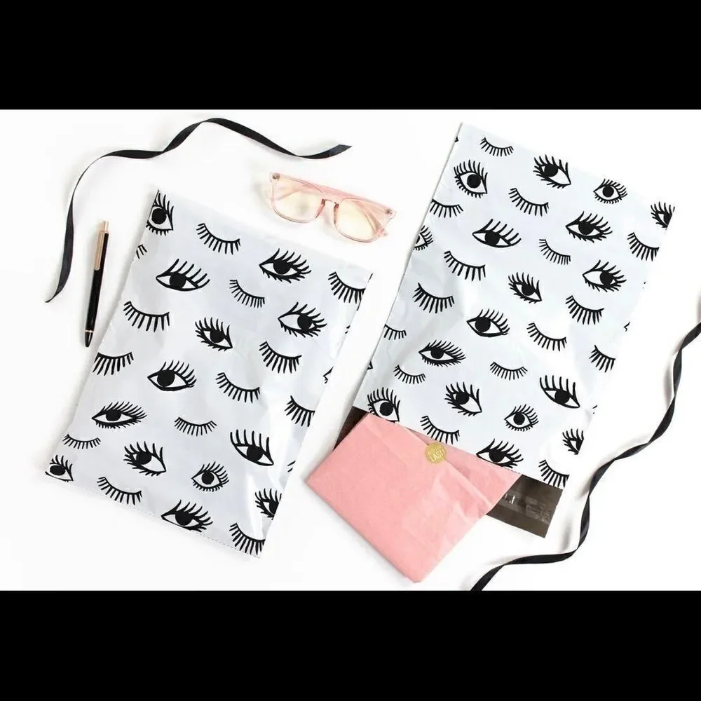 Poly Mailers MIX EYES ON YOU 10x13 14.5x19  35pcs 35sticker
